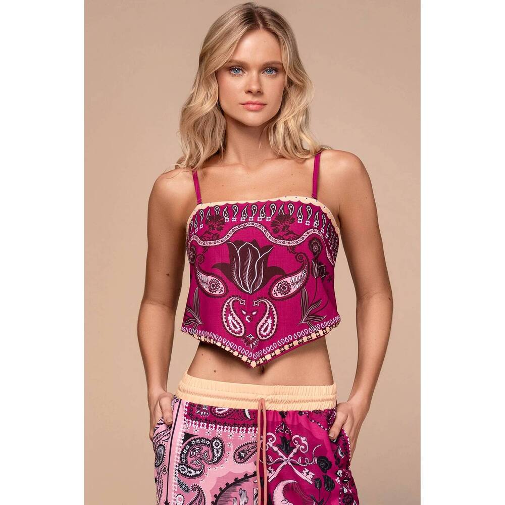 NEW OLA AZUL mia oasis top in multicolor